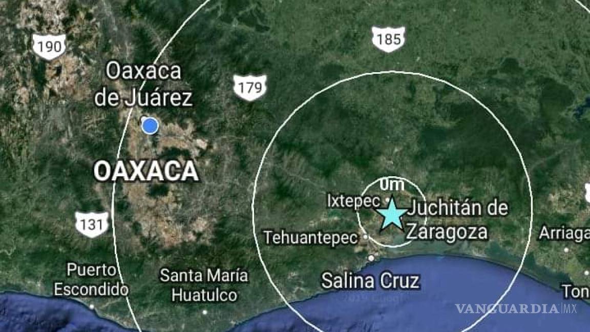 Sin registro de daños después de sismo en Oaxaca