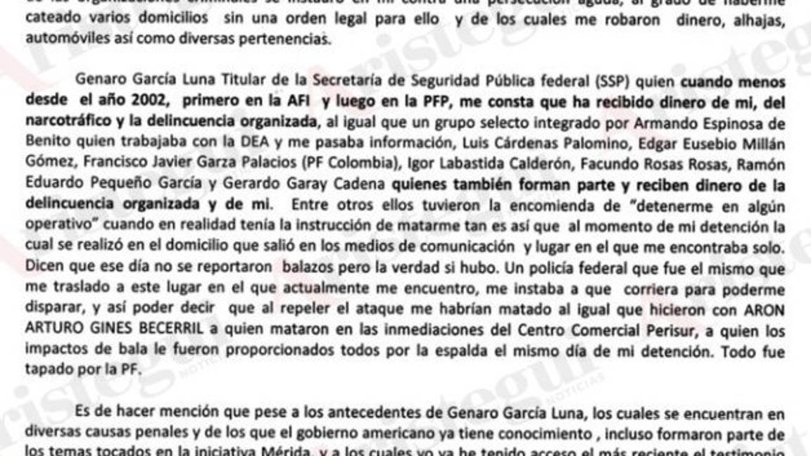 $!'La Barbie' trabajaba como informante de la DEA y el FBI... fue testigo de corrupción de funcionarios del gobierno de Calderón