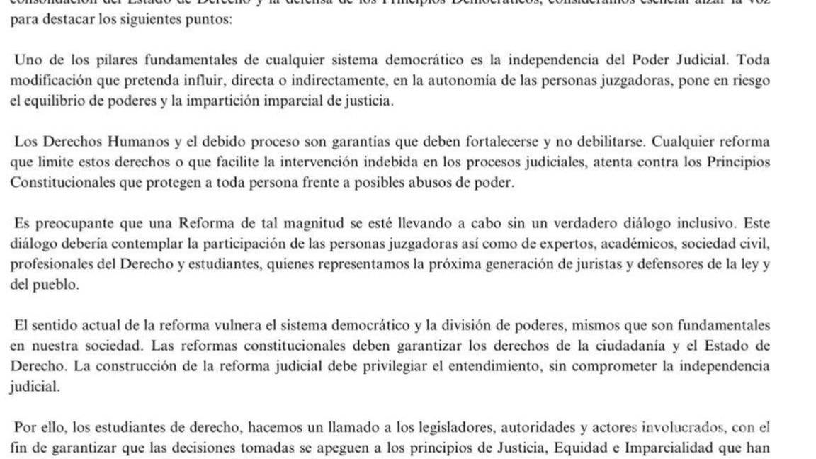 $!‘México, aguanta, la UNAM se levanta’: Máxima casa de estudios marchó contra reforma al Poder Judicial