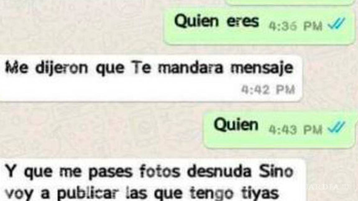 $!Jovencito intentó chantajear a una mujer por Whatsapp, ella le sacó todos sus datos y los publicó