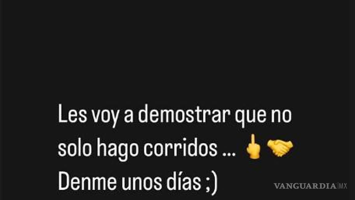 $!En el pasado, Junior H calificó de “ridículo y muy triste” que se censure un género con décadas de historia.