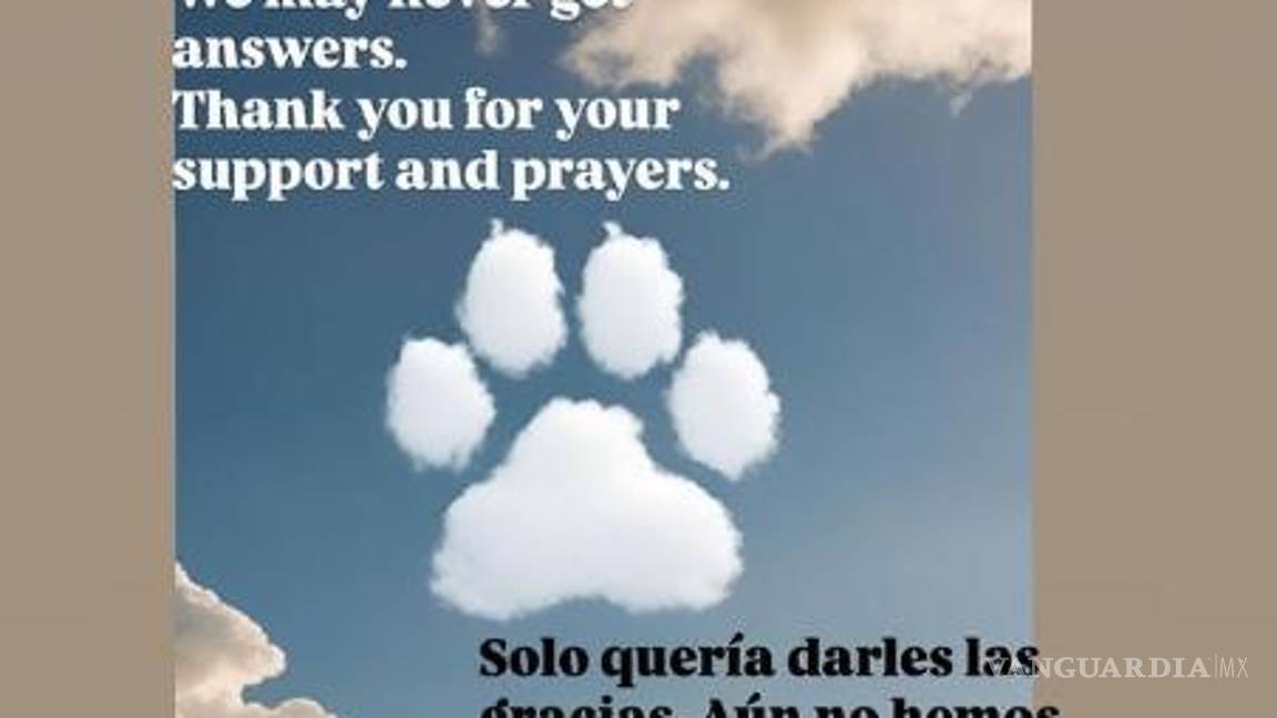 $!Mensaje de agradecimiento de Aaron Ramsey y Colleen en Instagram tras días de búsqueda de Halo.