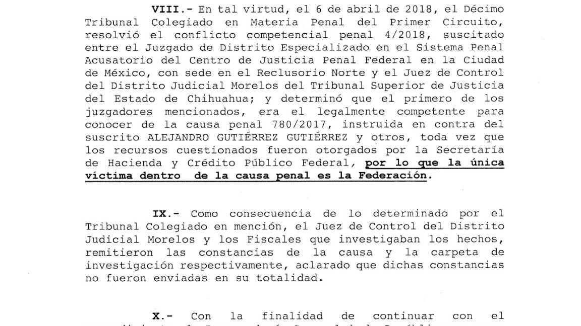 $!Alejandro Gutiérrez presenta denuncia contra Gobierno de Chihuahua por privación ilegal de la libertad