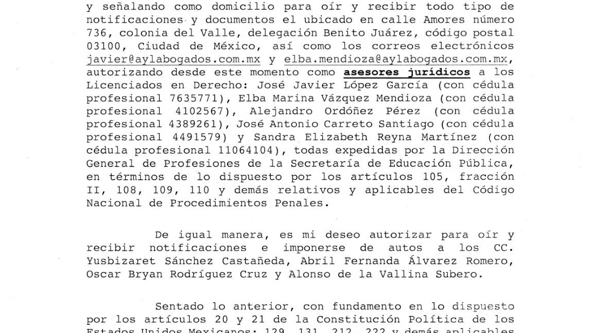 $!Alejandro Gutiérrez presenta denuncia contra Gobierno de Chihuahua por privación ilegal de la libertad