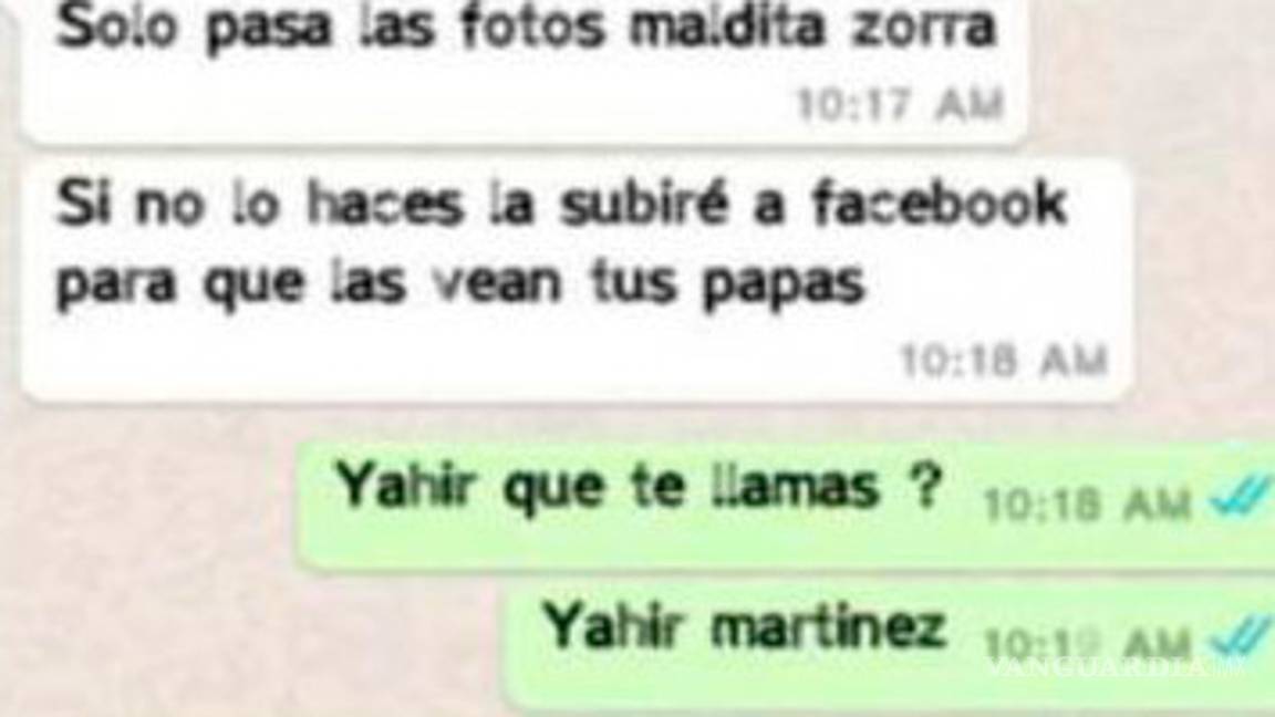 $!Jovencito intentó chantajear a una mujer por Whatsapp, ella le sacó todos sus datos y los publicó