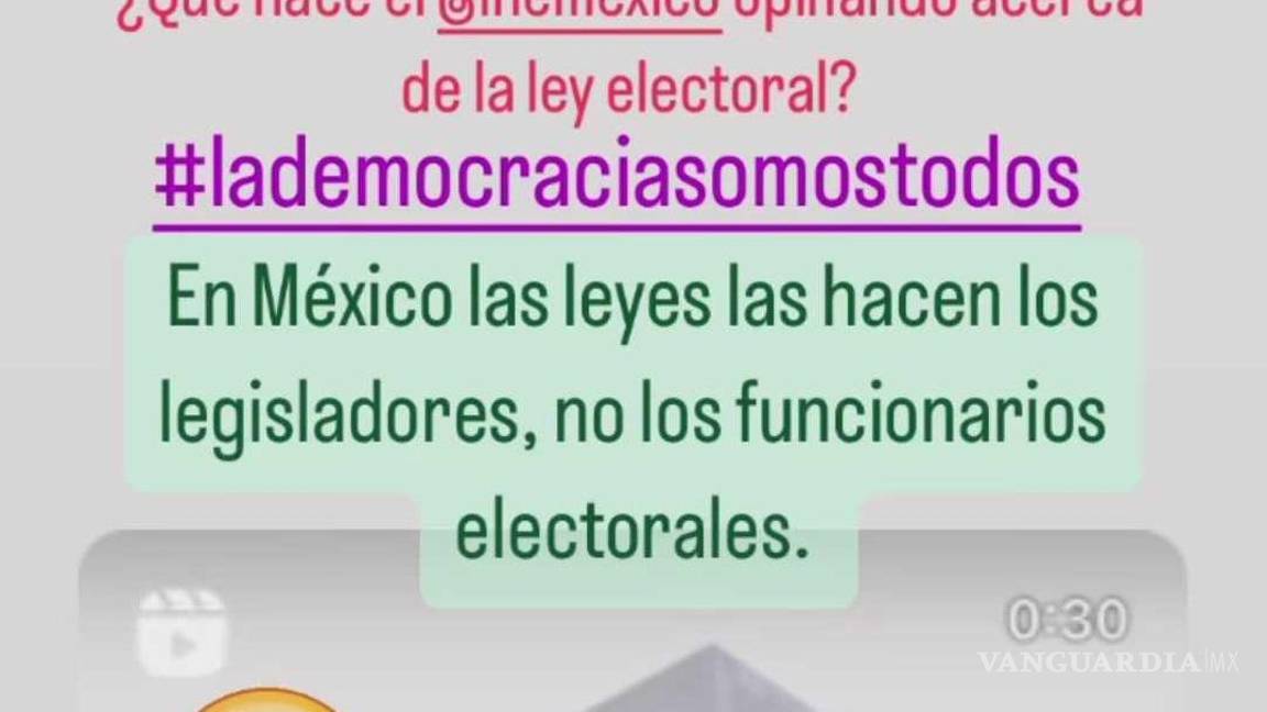 $!Defensa emprendida por el INE es un drama, según Beatriz Gutiérrez