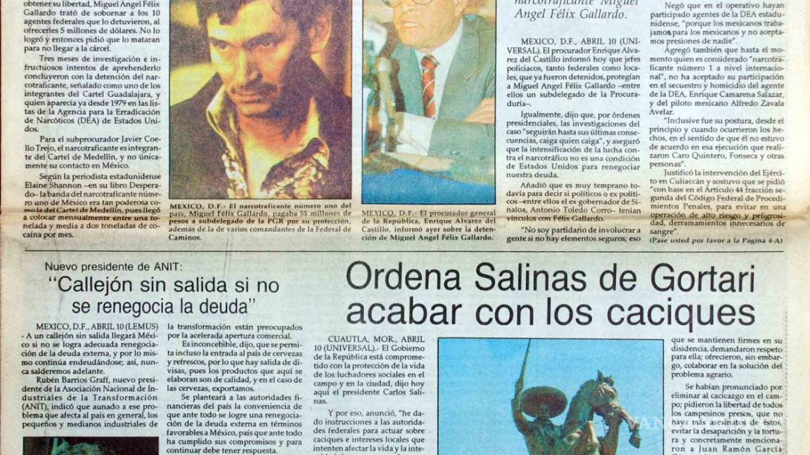 $!Así fue la detención de Miguel Ángel Félix Gallardo el "Jefe de Jefes"