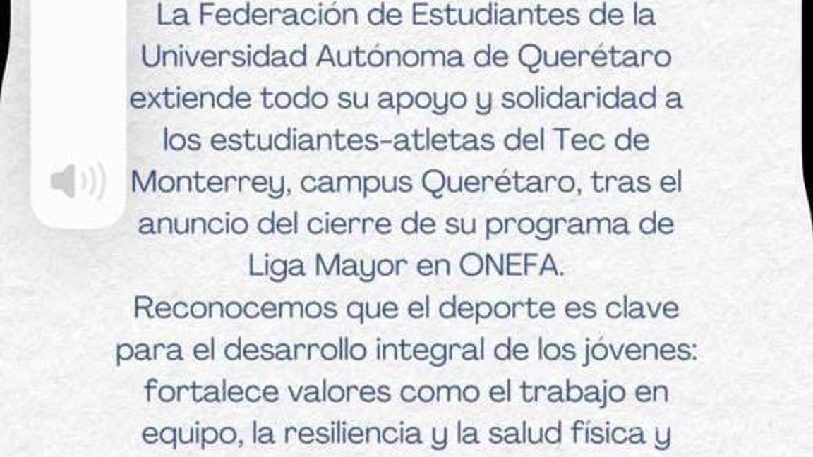 $!Uno de los muchos apoyos que están recibiendo los estudiantes atletas del ITESM campus Querétaro.