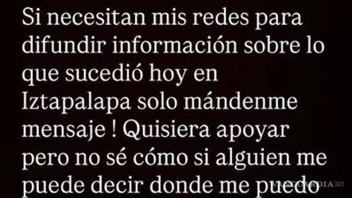 $!Influencers Karely Ruiz y Tammy Parra destacan en redes su apoyo a víctimas de explosión en Iztapalapa