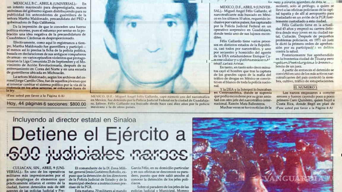 $!Así fue la detención de Miguel Ángel Félix Gallardo el "Jefe de Jefes"