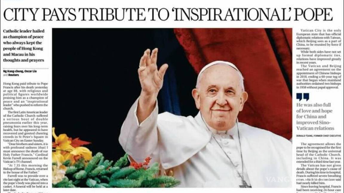 $!Así reflejaron medios internacionales en sus portadas la muerte del Papa Francisco