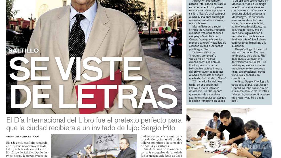 $!Sergio Pitol, un hombre que con palabras ‘hizo oír, sentir y ver’