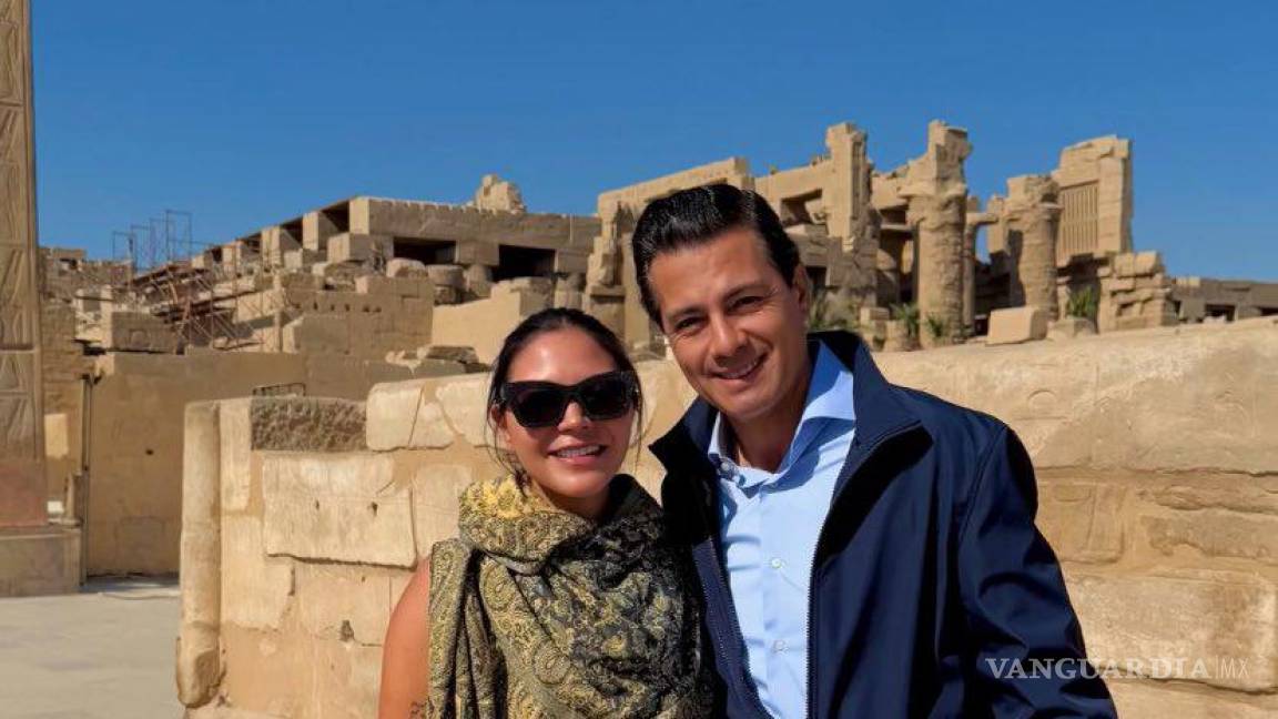 Viralizan foto de influencer con el expresidente de México, Enrique Peña Nieto, en Egipto