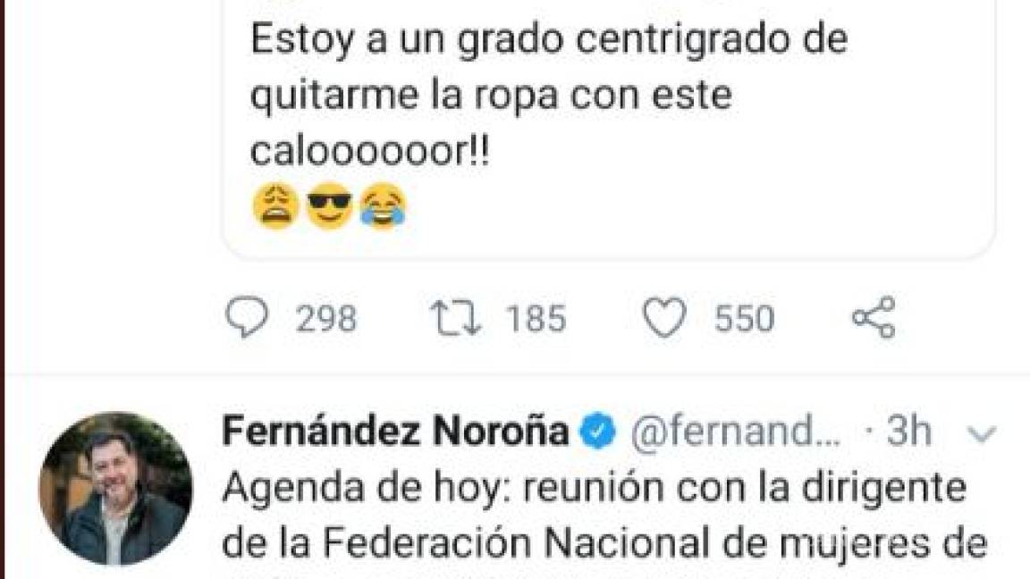 $!Noroña pide 'pack' a usuaria de Twitter y así le fue en redes...