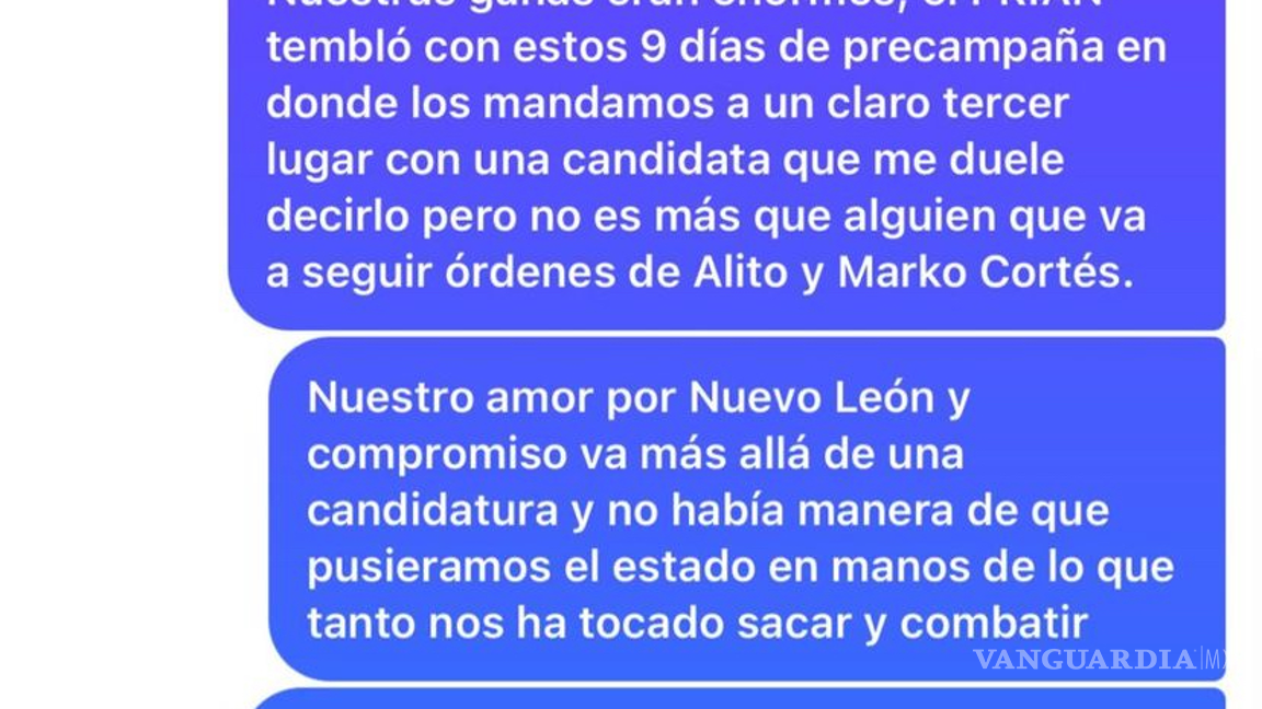 $!‘Quiso negociar gobernador interino con dinero y cargos’, señala Mariana Rodríguez sobre PRIAN