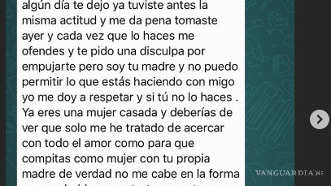 $!Frida Sofía filtra conversaciones con Alejandra Guzmán ¡y la llama mentirosa!