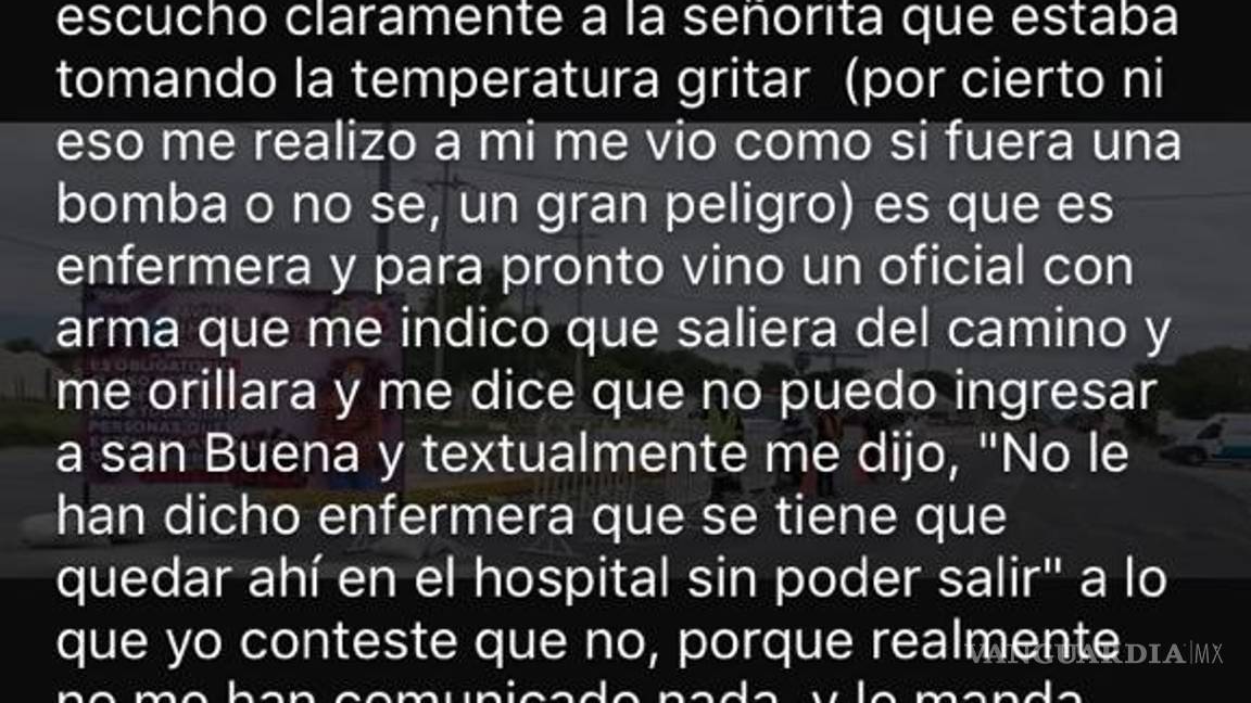 $!Discriminan a médicos y enfermeros de la clínica 7 de Monclova por COVID-19