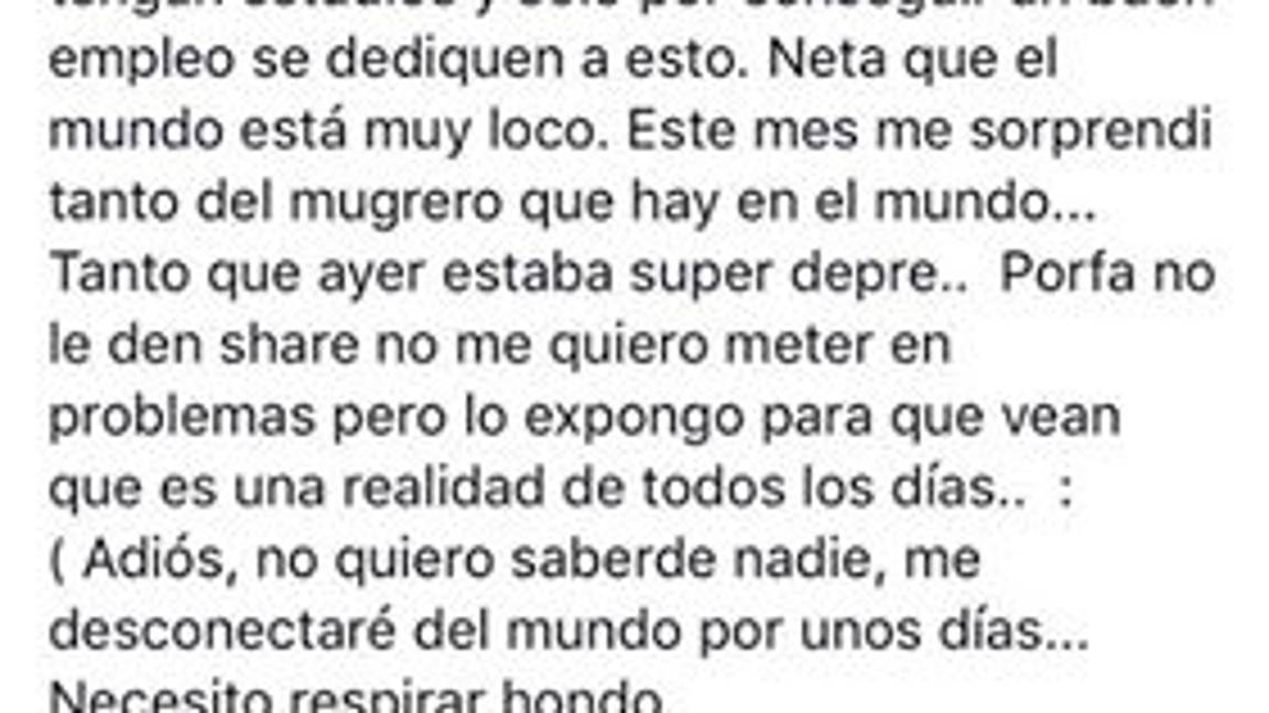$!Empresa de Monterrey solicita asistente personal para contacto 'íntimo' y muchacha lo denuncia en redes