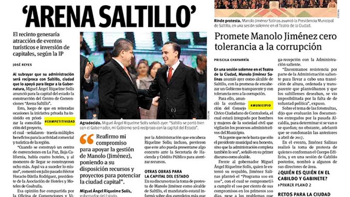 $!Confirma Municipio de Saltillo construcción de Centro de Convenciones, Jabonera y Línea Verde