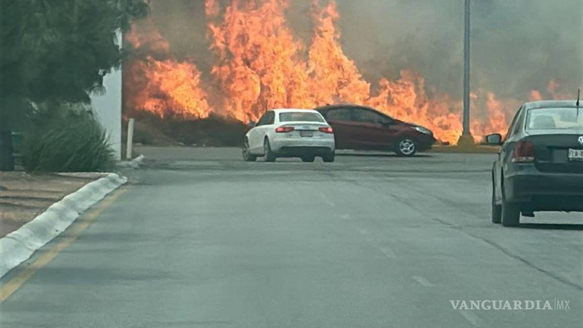 Incendio arrasa con más de 4.5 hectáreas de pastizal en Ramos Arizpe; autoridades confirman que fue provocado