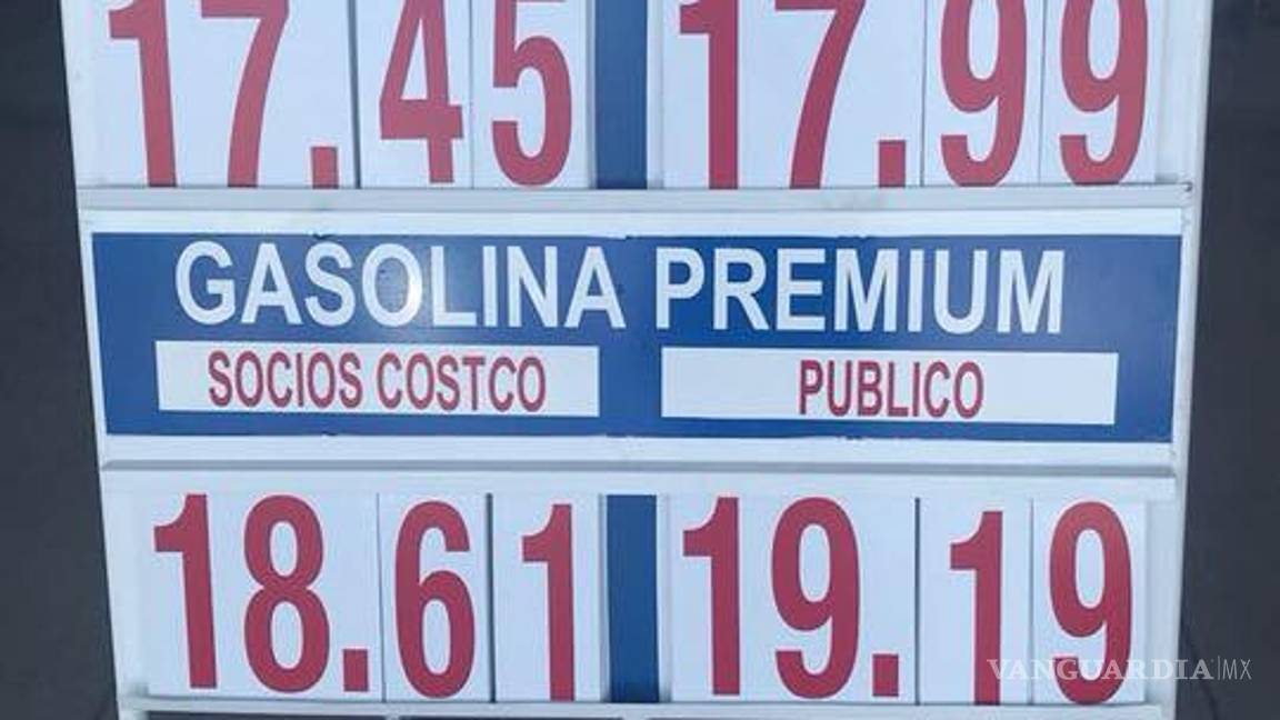 $!Impone Costco oferta récord en gasolina de Saltillo; $17.45 por litro para socios y $17.99 general