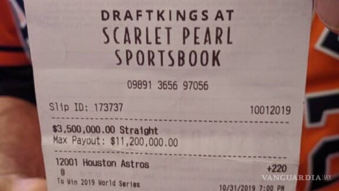 $!Si estás triste piensa en el hombre que apostó millones de dólares a que ganaban los Astros