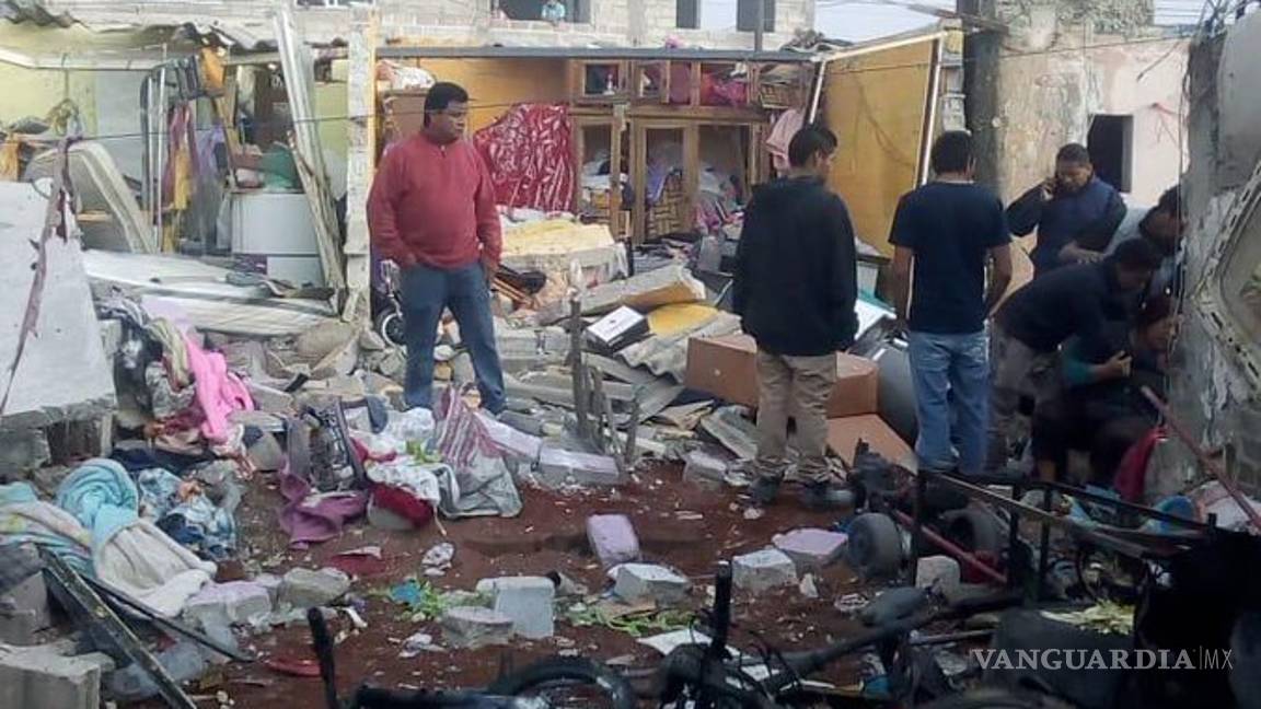 $!Explota polvorín clandestino en Tultepec; mueren papá y bebé de dos años
