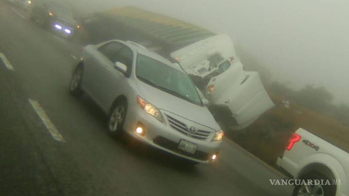 $!Accidentes paralizan la autopista Monterrey-Saltillo