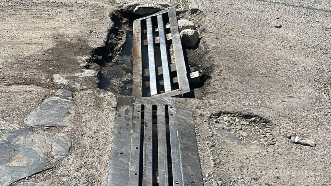 $!Daña paso del agua rejillas en Paras, Coahuila