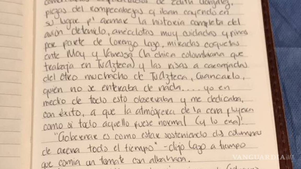$!'Sí merezco abundancia'; escribía Karime Macías, esposa de Duarte, en sus diarios