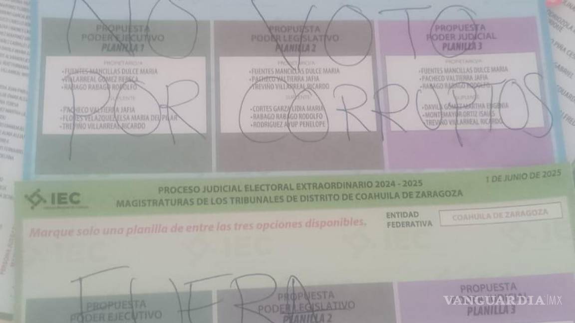 $!En Coahuila, ciudadanos convierten votos en denuncias: ‘Fuera cártel de la toga’