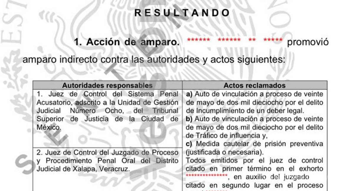 $!Javier Duarte obtiene amparo contra vinculación a proceso por tráfico de influencias