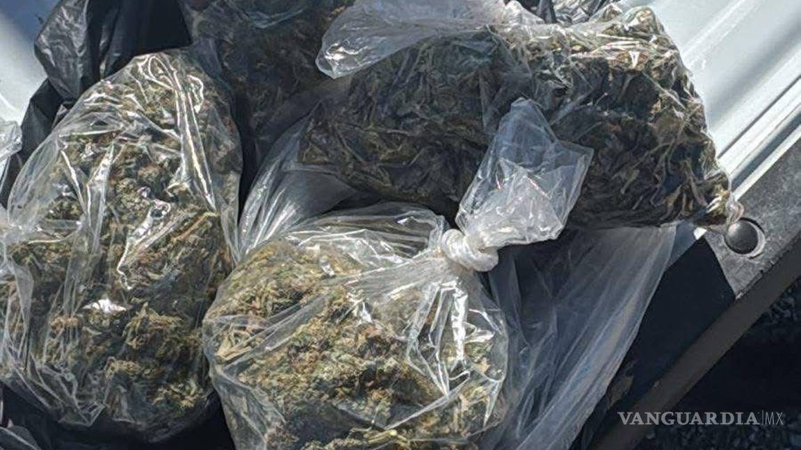 $!La mariguana asegurada fue localizada en varias bolsas de plástico dentro del equipaje.