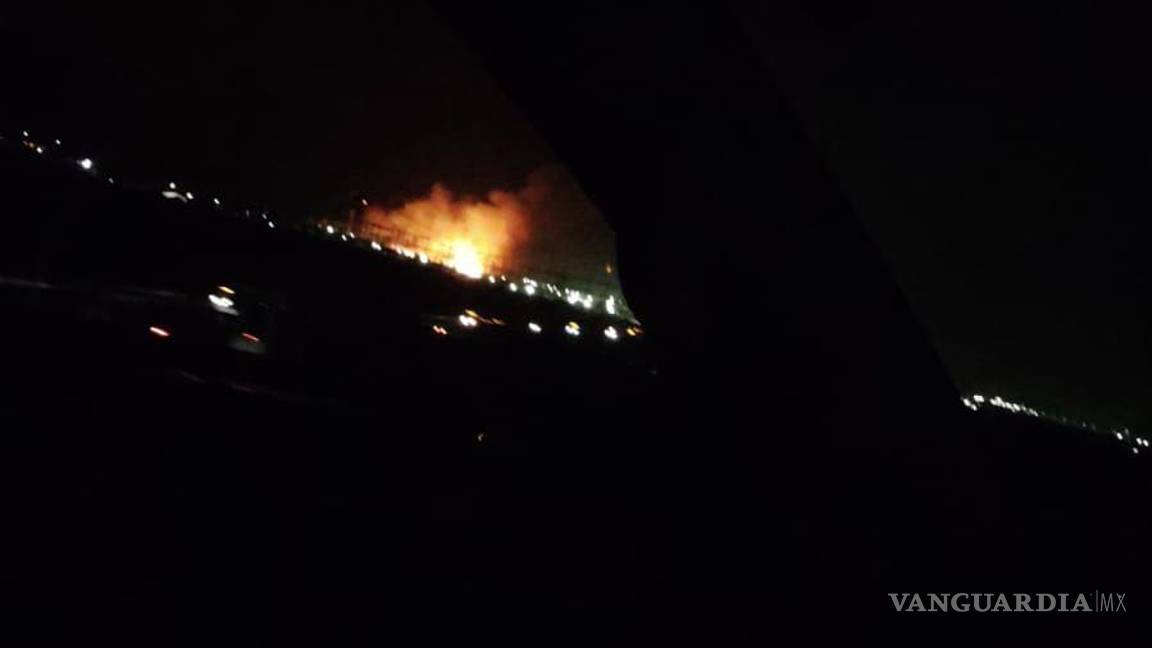 Se incendian cerros al poniente del Saltillo