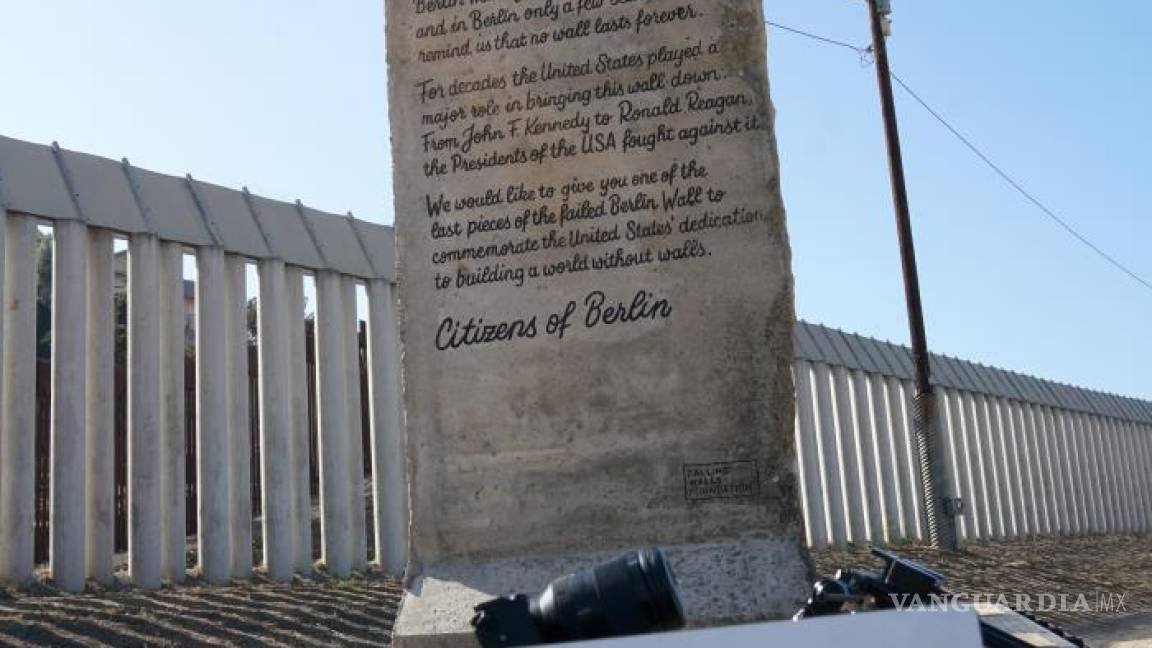 Llega Muro de Berlín a frontera México-EU