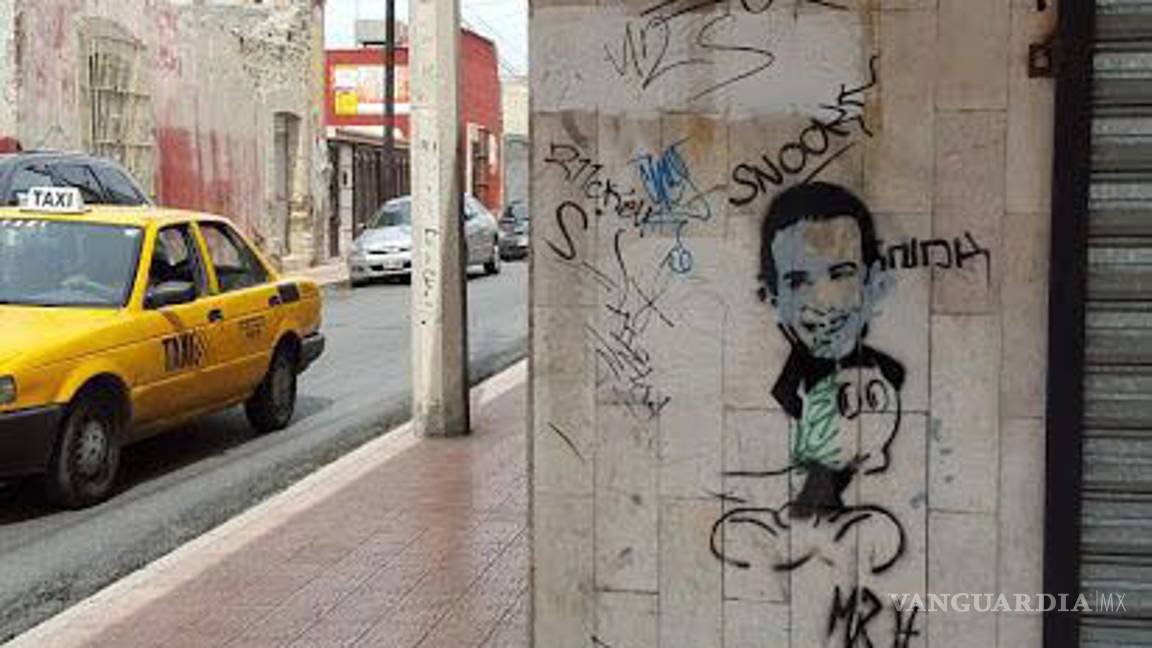 $!Pintan a Humberto Moreira como el “ratón Mickey”