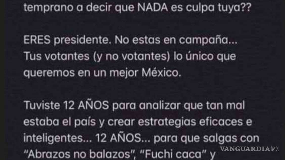 $!Lizbeth Rodríguez exige a AMLO que deje los pretextos: ‘Podrías ponerte a trabajar’