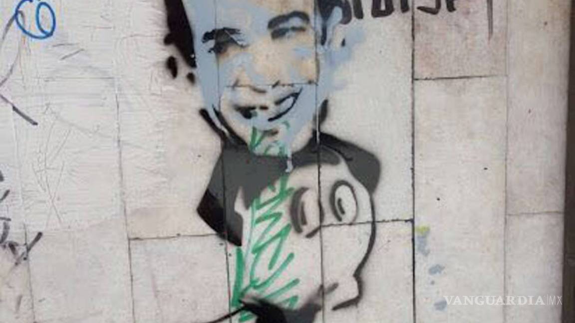 $!Borran pintas de Humberto Moreira como el ratón "Mickey"