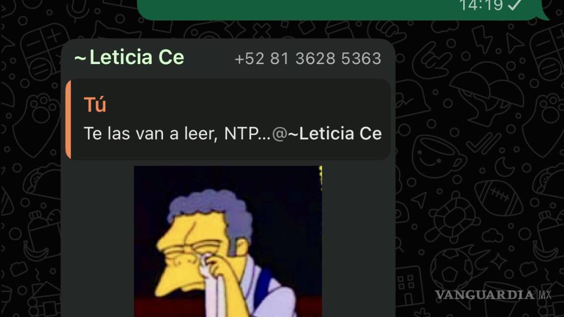 $!Así se jacta Leticia Cedillo de lo que hace en el caso de Ximena Peredo. Corre el riesgo de sufrir la misma suerte de Guadalupe Martínez Rodarte.
