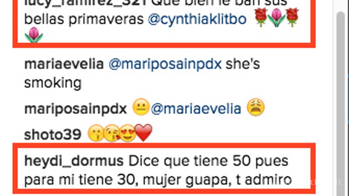 $!¡Cynthia Klitbo se destapa!, presume su figura a sus 50 años