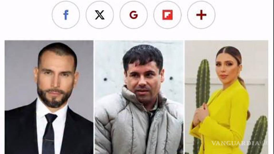 $!Rafael Amaya interpretará a ‘El Chapo’ en serie coproducida por Emma Coronel