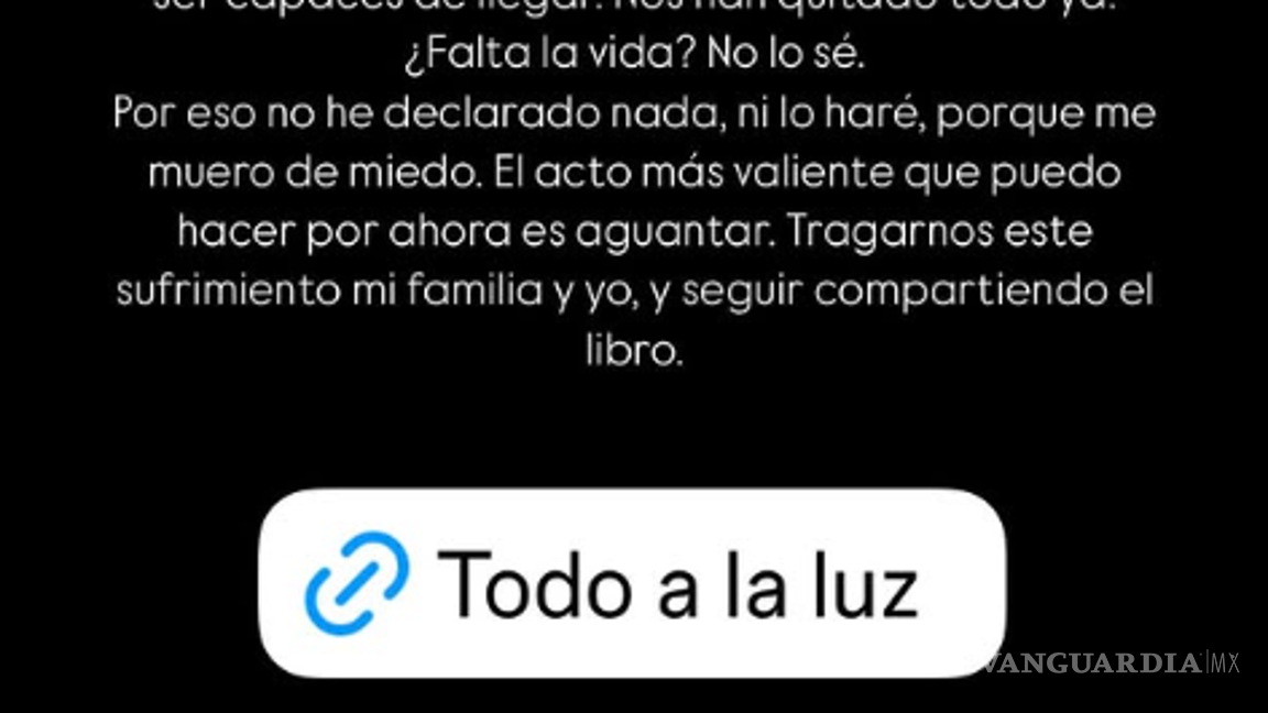 $!‘Nos han quitado todo’: influencer Valentina de la Cuesta rompe el silencio tras huir de México