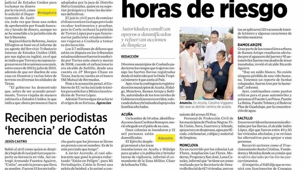 $!"Jorge Torres López va a ‘cantar’ todo; le tiene pavor a la cárcel; se siente traicionado”, dicen cercanos al exgobernador de Coahuila