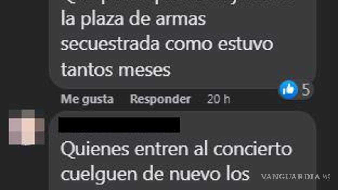 $!Usuarios saltillenses lamentan retiro injustificado de Árbol Memorial por los desaparecidos de Coahuila previo a concierto de Julión Álvarez en la Plaza de Armas de Saltillo