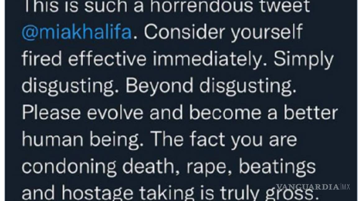 $!‘Filmen en horizontal’, ex estrella porno Mia Khalifa causa polémica por apoyar a Hamas