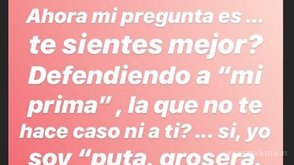 $!'Son unas trepadoras' dice Frida Sofía de la dinastía Pinal, manda mensaje a su abuela
