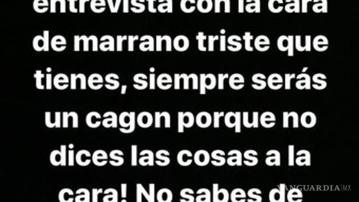 $!'Eres un cag...'; Nico Castillo explota contra David Faitelson