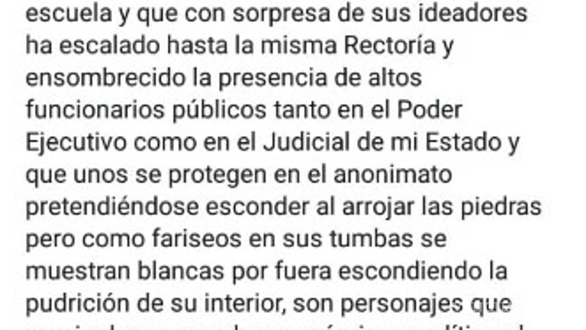 $!#MeTooSaltillo Joven estudiante de la Facultad de Jurisprudencia de la UAdeC alza la voz y denuncia a su agresor sexual