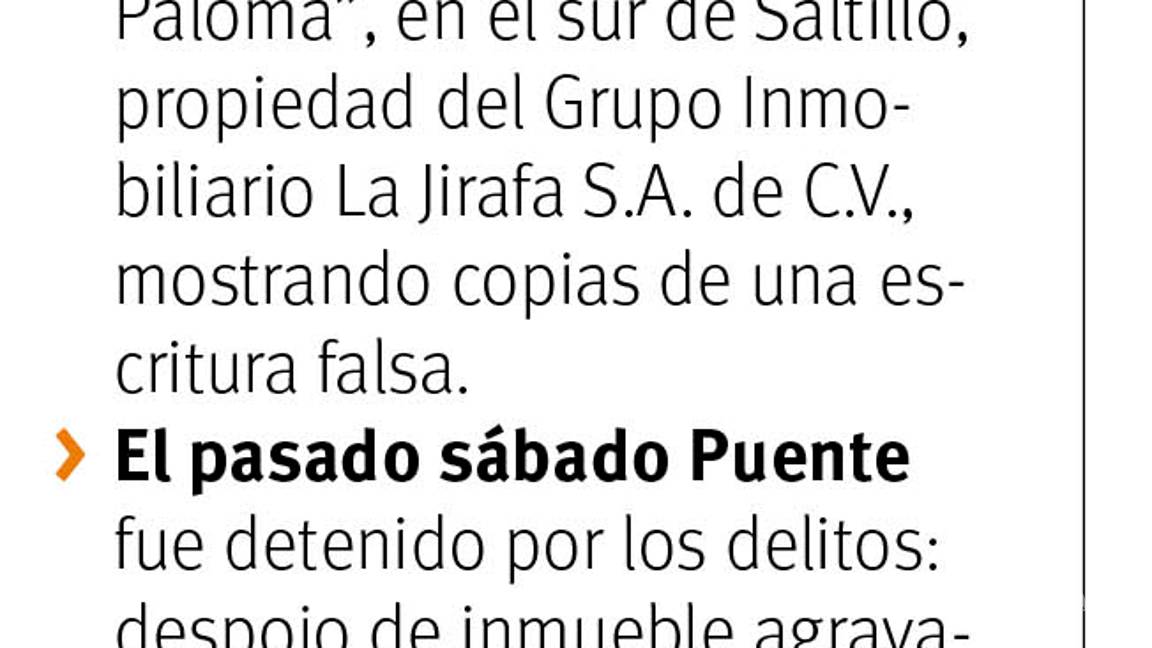 $!Édgar Puente, exdirigente del extinto Partido Joven de Coahuila, podría pagar hasta 8.6 mdp por despojo, recibe prisión preventiva