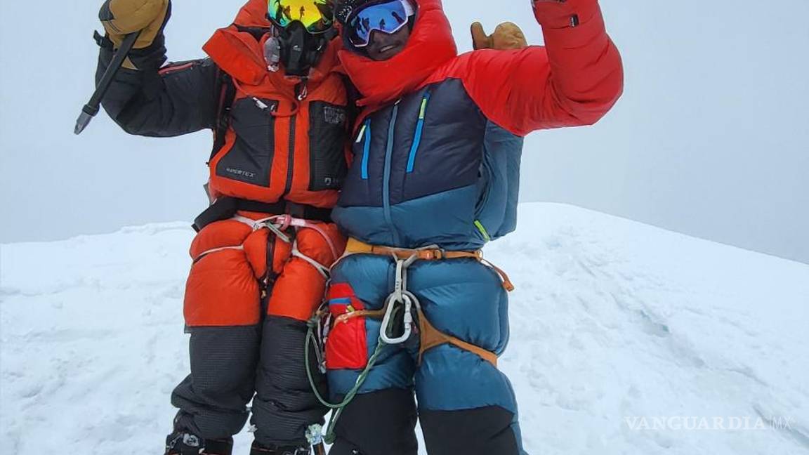 $!Sebastián alcanzó la cumbre junto con un mexicano, un ecuatoriano, una alemana, un italiano y tres sherpas.